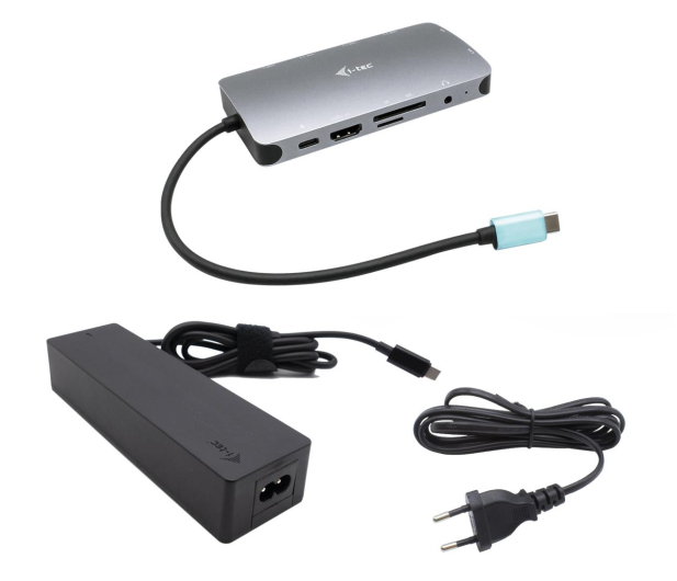 I-TEC USB-C Metal Nano Dock HDMI VGA LAN + zasilacz C31NANOVGA100 - 1278562 - zdjęcie 3
